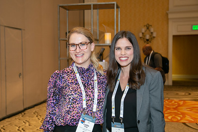 2 women at the Women in Communications reception at Enterprise Connect 2022