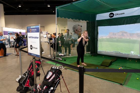 Simulated Golf at Enterprise Connect
