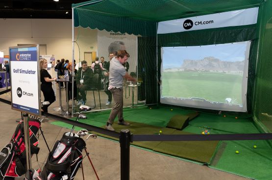 Enterprise Connect Simulated Golf Booth
