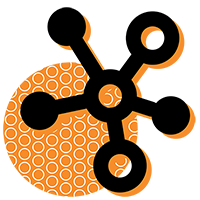 Enterprise Connect 2023 CPaaS APIs Icon featuring a connectivity web over an orange circle