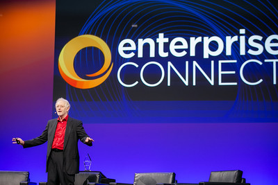 General Manager of Enterprise Connect, Eric Krapf, on stage at Enterprise Connect 2022
